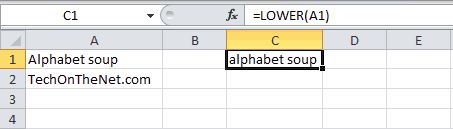 آموزش تابع Lower