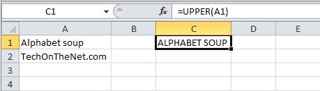 آموزش تابع UpperFunction