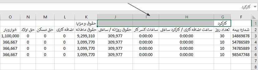 فرمول نویسی فیش حقوقی در اکسل (قسمت دوم)