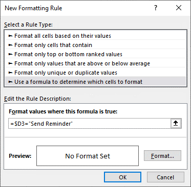 استفاده از ابزار Conditional Formatting در ایجاد آلارم(Notifications)